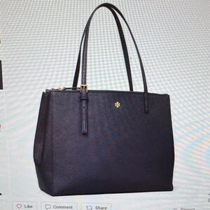 Tory Burch Classic Navy Emerson Tote